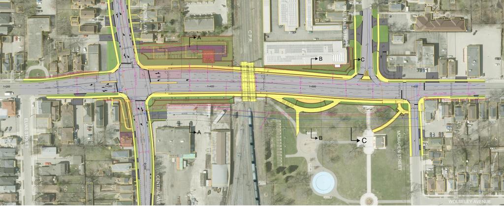18 PRELIMINARY PREFERRED DESIGN Design Overview New full intersection at Central Avenue with dedicated turn left-turn lanes New pumping station for stormwater/groundwater management infrastructure
