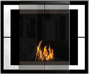 3 Electric & Ethanol Fireplaces Advantages of these particular fireplaces: Typically install in the same manner you d hang a picture on a wall Tend to be less expensive than their gas or wood burning