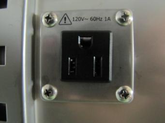 If a device is plugged into the inner outlet without the proper rating, the fuse will be blown and it may cause a fire or
