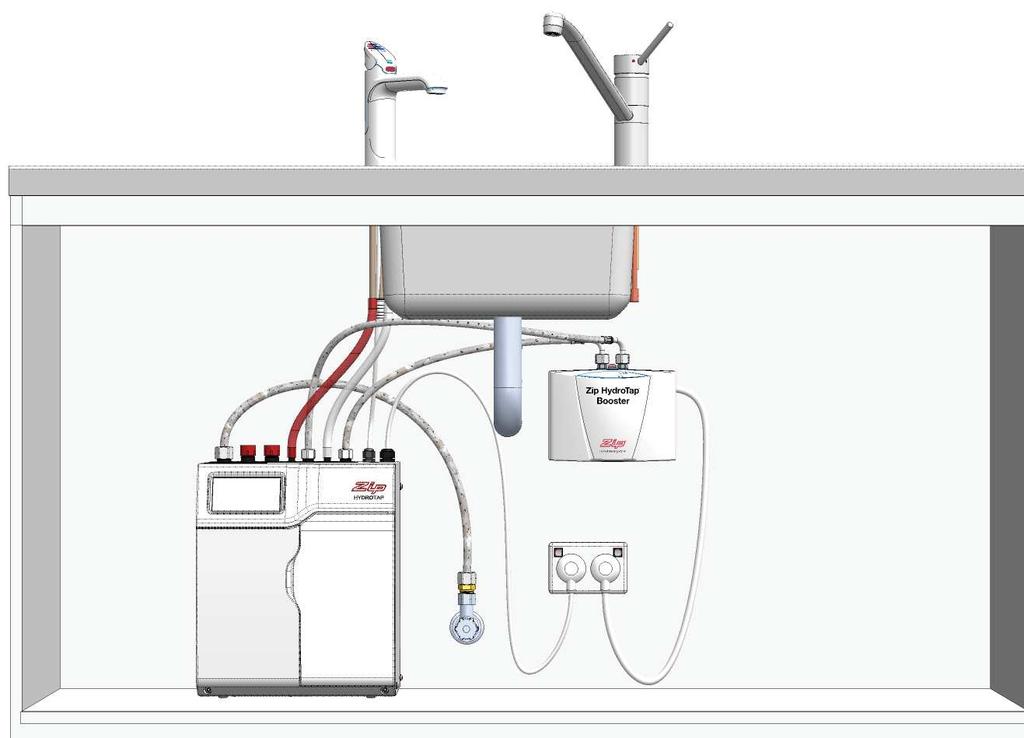 Section 3 Booster Heater 3.1 Product Description The boost unit is a compact electronically controlled auxiliary water heater.