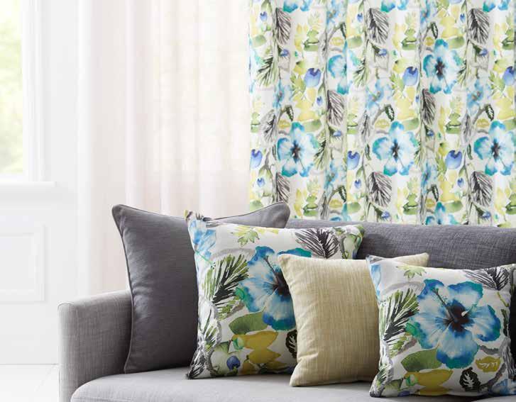 Leaves, palms, fruit and animals all come into play with amazing patterns and coloured fabrics.