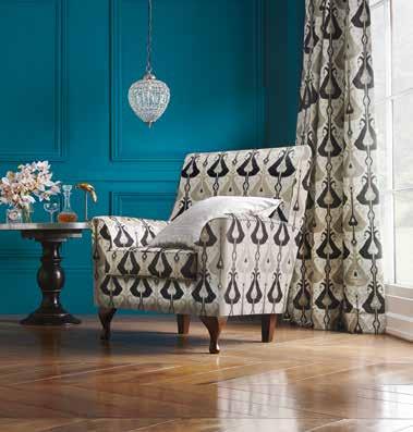 Fabrics, colours and textures contribute to the mood of the room so consider each room as a new opportunity to create something different to the last.