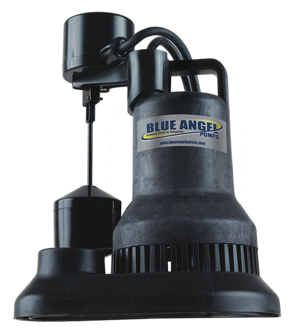 SUMP SUBMERSIBLE THERMOPLASTIC SUMP PUMP BUILDER SERIES MODEL VM33S, 1/3 HP SUMP Corrosion Resistant Construction with Top Suction Design to Minimize Clogging VM33S 1/3 HP Max Flow 48 GPM: 42 GPM @