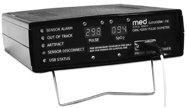 instrumentation and software for research PULSE OXIMETER PACKAGE CANL-425SV-A USER S MANUAL DOC-095 Rev. 1.