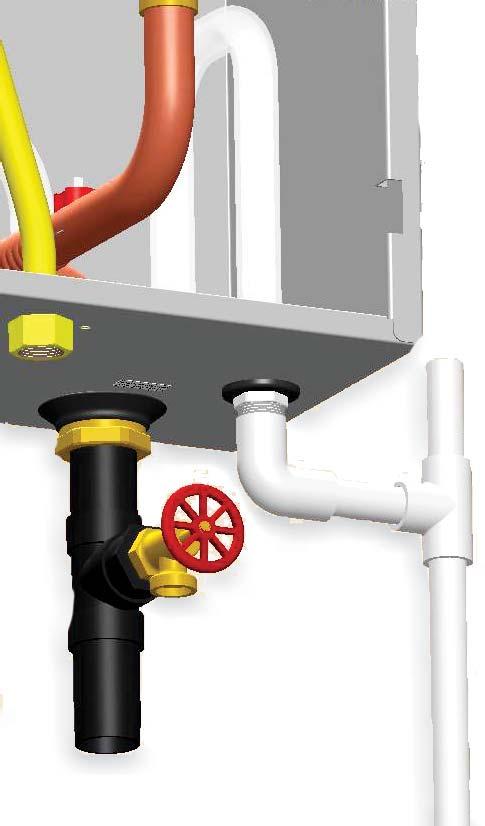 6 - COMBUSTION AIR AND VENT PIPING FIGURE 6-1 Condensate Drain 6.6 Condensate Piping Use materials acceptable to authority having jurisdiction.