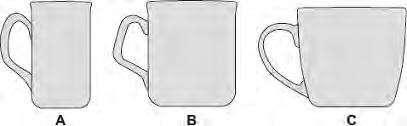 Q6.The diagram shows three cups A, B and C. Energy is transferred from hot water in the cups to the surroundings. (a) Use the correct answer from the box to complete each sentence.