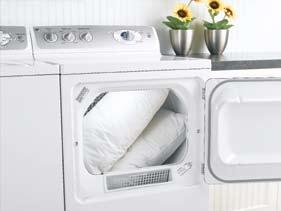 Clothes Care Quick Fluff freshens or fluffs already dry clothing, fabrics, linens and pillows with no-heat tumbling.