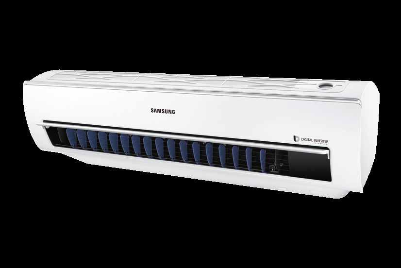 COOLS FAST, FAR AND WIDE * The Samsung AR5000 Air Conditioner has been designed to be efficient.