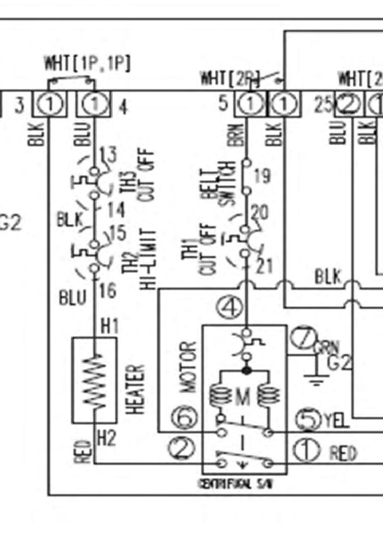 RY 6 RY 5 Testing Main PCB power output to Heating & Motor circuit.