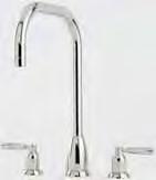 CALLISTO 4890 FOUR HOLE SINK MIXER WITH C SPOUT AND CROSSHEAD HANDLES AND RINSE CALLISTO 4886 THREE HOLE SINK MIXER WITH C