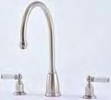 ATHENIAN MIXERS ARE SUPPLIED WITH A PHOENICIAN SPOUT AND WHITE PORCELAIN LEVERS AS STANDARD.