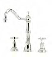 HANDLES AND RINSE ALSACE 4771 THREE HOLE SINK MIXER WITH LEVER HANDLES ALSACE 4776 FOUR HOLE SINK