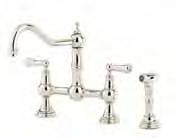 HANDLES PROVENCE 4756 TWO HOLE SINK MIXER WITH LEVER HANDLES AND RINSE POT FILLER 4798