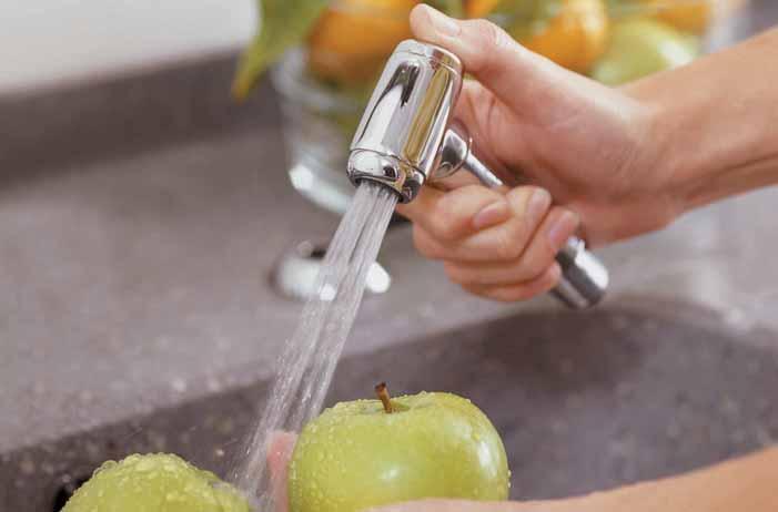 the kitchen collection hand rinse Clean fresh fruit, vegetables and dirty crockery sinkside and without wasting water with the addition of a stand-alone hand rinse.