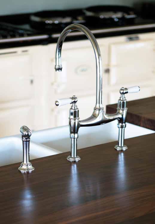 the traditional collection levers The Traditional Collection of Perrin & Rowe kitchen mixers offer a variety of combinations of colours and finishes.