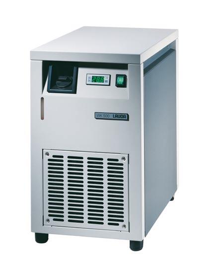 LAUDA WK circulation chillers up to 600 W The circulation chillers of the are available with different cooling and pump configurations. The temperature range for all the units is from 0 up to 40 C.