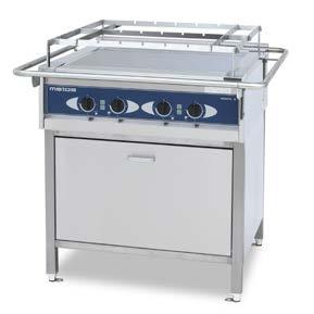 METOS ARDOX S FLAT-TOP RANGES Metos Ardox S is a chrome-surfaced flat-top stainless steel range with a choice of two, four or six 3.5 kw heating zones.
