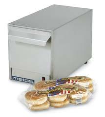 METOS TOASTERS Metos Tempo toasters are equipped with a conventional pop-up mechanism. Construction stainless steel throughout. Crumb drawer at the bottom. Choice of 4 slice or 6 slice models.