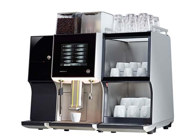 CAFINA XT6 Fully automatic machine for coffee specialities New, innovative design 8,4 Touch display Cip - clean in place Height adjustable dispenser Professional stainless steel brewing group