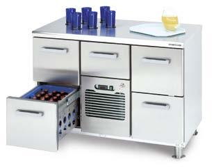 METOS PROFF REFRIGERATION AND DISPENSING EQUIPMENT NT-1200-BO2-MBO-BO2. Beverage are drawers equipped with a lock and keys.