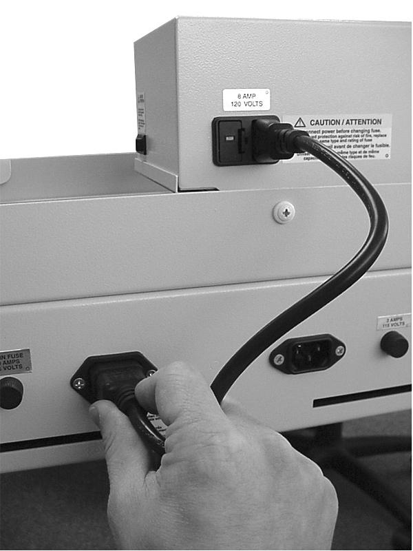 2. The top of the front guide rail (Fig 7 item A), should be positioned about inch below the exit surface of the delivery device (i.e. printer).