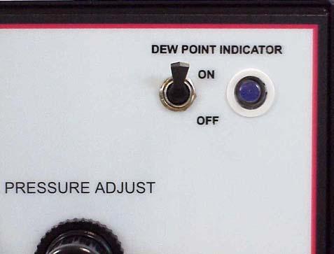 NOTE ON DEWPOINT HYGROMETER OPTION (NOT INSTALLED INTO THIS UNIT) The effectiveness of most PSA dryers relies heavily upon the bleed orifice of the shuttle valve and the cycling of the dryer solenoid
