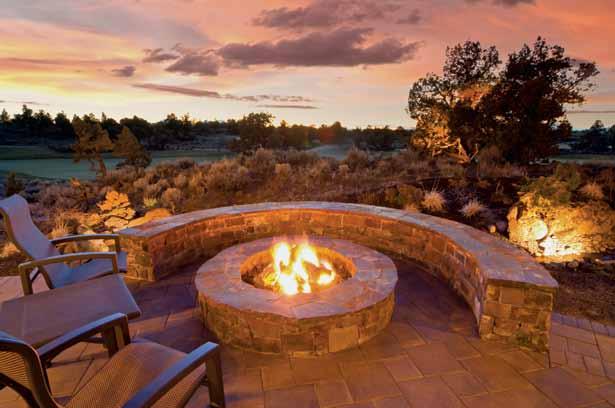 Add comfort to your outdoor living room with a Natural Gas Fireplace There is nothing better than cozying up to a warm fire on a cool evening as the sun slowly sinks below the horizon.