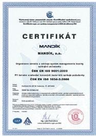 ABOUT MANDÍK, a. s. 3 Established in 1990, MANDÍK, a. s. is a Czech, family owned company.