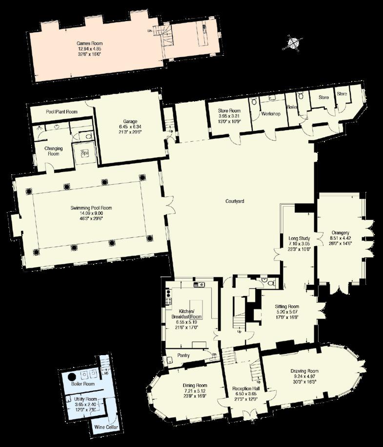 Stores: 51 sq m / 549 sq ft (Including Garage & Swimming Pool) This floorplan is for illustrative purposes only and