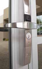 aluminum doors The Adams Rite A100 with Aperio technology is a unique keyless entry control, ideal for adding electronic access control to an aluminum narrow stile door.