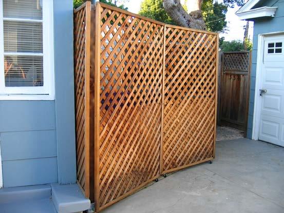 Trash storage should be enclosed within or adjacent to the main structure or located in a separate