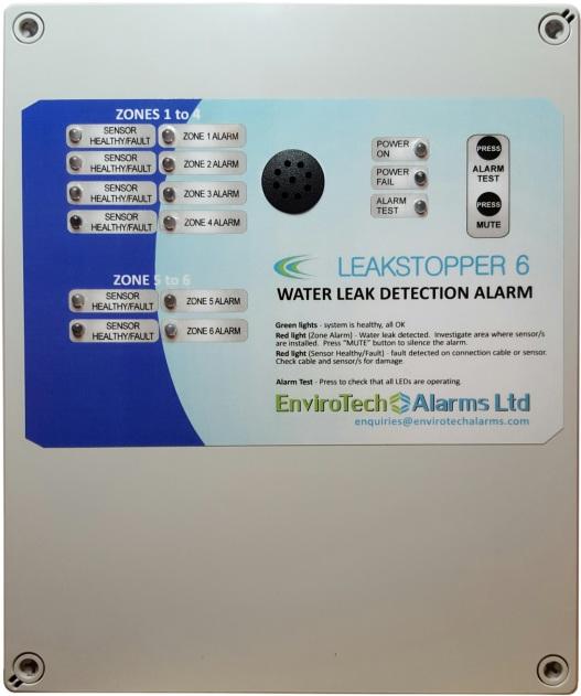 LEAKSTOPPER RANGE Multizone water leak detection systems WHAT DOES THE PRODUCT DO? The LeakStopper detects water leaks and instantly triggers an alarm to warn you.