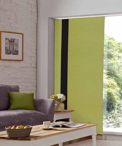 1 PANEL BLINDS 2 Window coverage with a modern twist; our Panel Blinds range offers over 800 options in both soft and hard panel