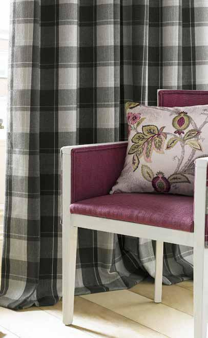 various finishes such as cushion covers and tie backs, our range of made to measure