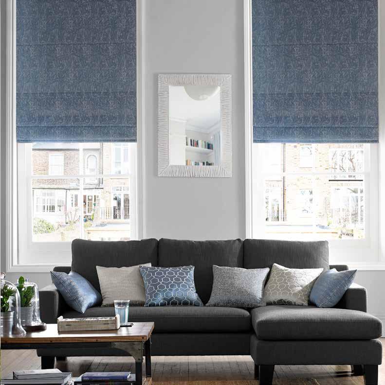 1 ROMAN BLINDS Stylish and sophisticated, Roman blinds are the perfect choice to add a look of luxury to your home.