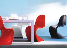 Panton Chair Classic Serial production of the Panton Chair began in 1967. The one-piece plastic chair was regarded as a sensation and received numerous awards.