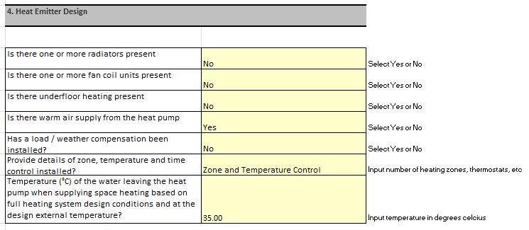 Firstly that the heat pump was designed to meet the full space heating demand with no backup heaters installed (as per Section 3 of the Designer Installer Sign off sheet).