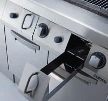 GAS HP GRILL Gas HP grill combines high productivity and energy savings. It has a vast cooking surface and the robust cast iron grills.