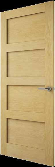 Shaker Oak & Oak Recessed Panel Shaker Oak The Shaker oak door is comprised of beautiful flat
