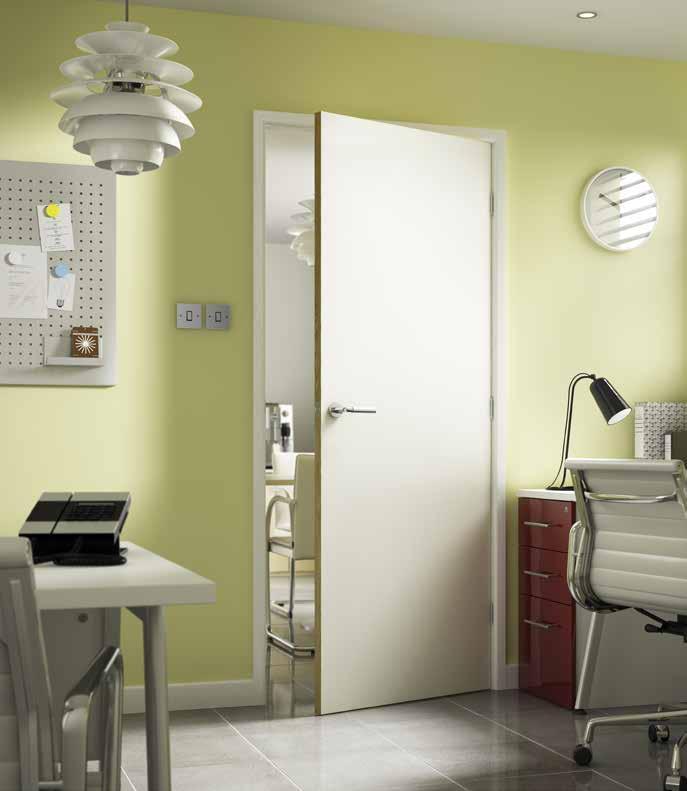 White Laminate With a seamless white surface providing an attractive and stylish finish, the white laminate door has a solid core as standard.