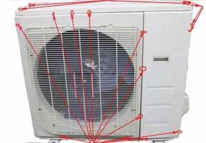 Stop operation of the air conditioner and turn OFF the power breaker. 2.
