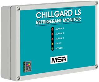 SENSORS Chillgard LS Refrigerant Monitor 5 Flexible, reliable gas monitor The Chillgard LS Refrigerant Monitor detects the five most commonly used refrigerant gases (R-11, R-12, R-22, R-123 and