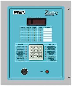 CONTROLLERS Z Gard C Controller 5 Microprocessor-based gas monitoring controller for a variety of alarm and control applications Simplicity/ Ease of Use Standard relay outputs for warning and alarm