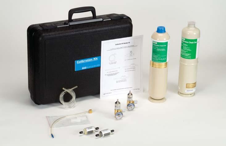 Calibration Kits 5 For calibrating instruments and sensors MSA calibration kits, when used with the appropriate calibration gas, offer a quick, convenient, and economical method of checking the