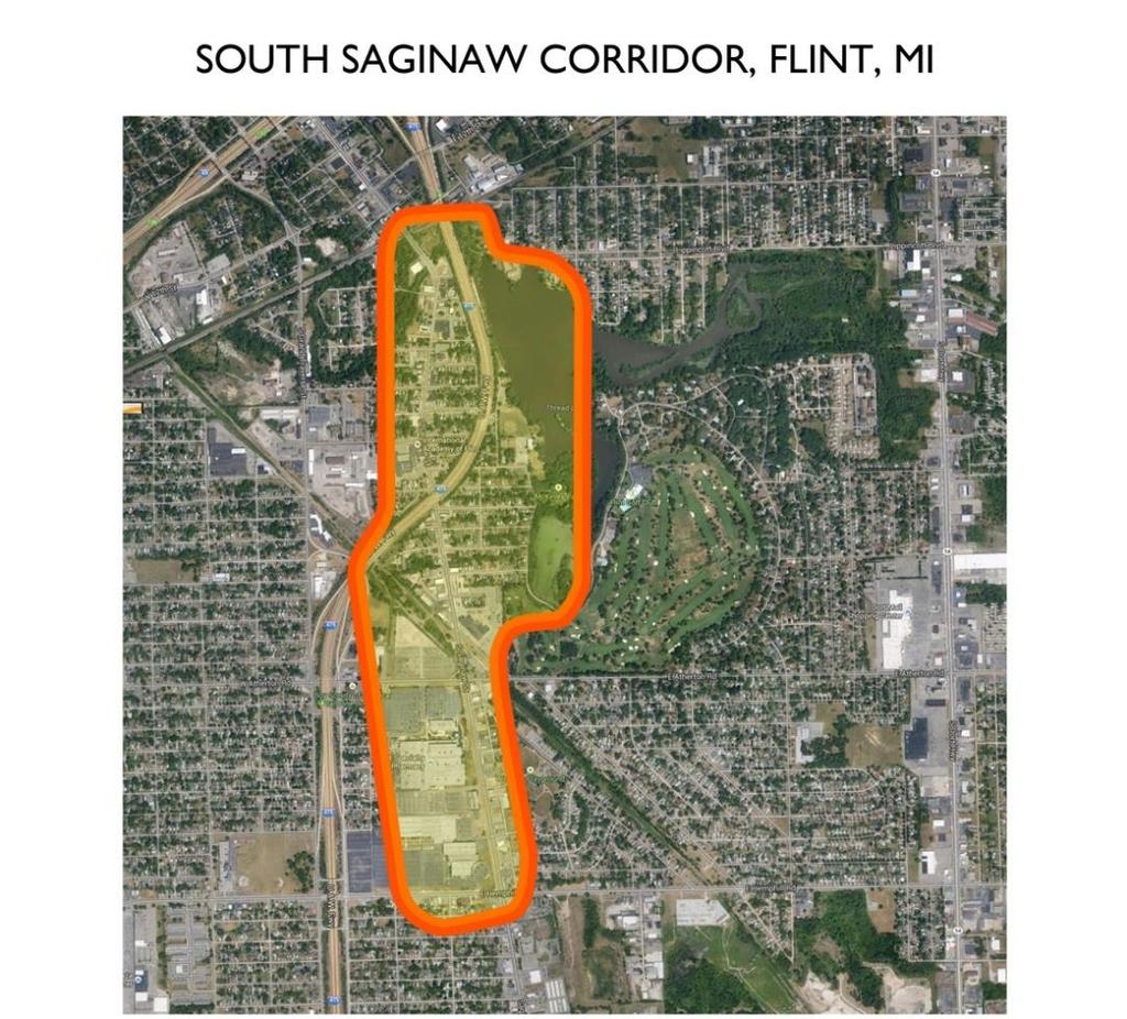 IImagine Flint Master Plan South Saginaw Corridor The City s new Master Plan has defined the S. Saginaw Corridor as a potential sub-area focus.