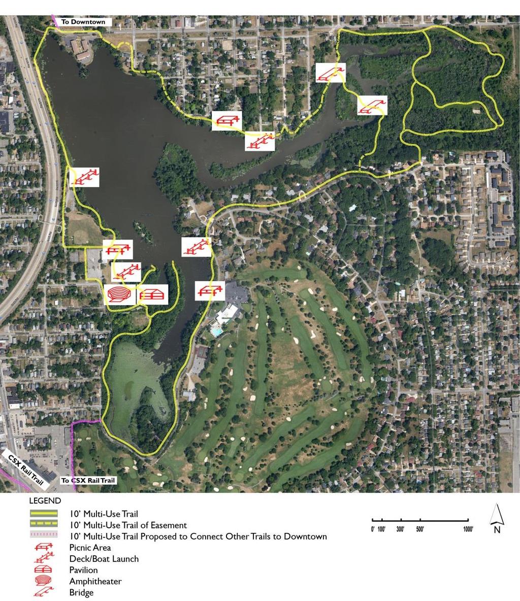 A Vision for Thread Lake- Recreational Improvements A proposed bicycle and walking path around Thread Lake, which