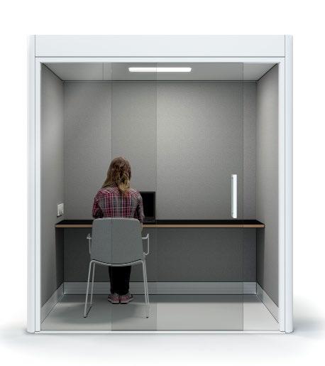 Spacio MWPS Spacio Mini Work Pod is a single person privacy booth for escaping the office noise and getting down to work.