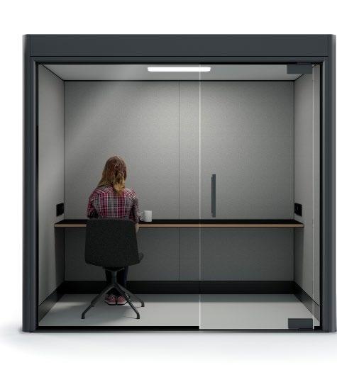 Spacio WPS Spacio Work Pod is a single person privacy booth for escaping the office noise and getting down to work.