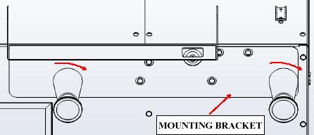 Insert the Drip Tray onto the mounting bracket, (Fig. 3). Make sure the drain fitting is still protruding through the hole. Fig.
