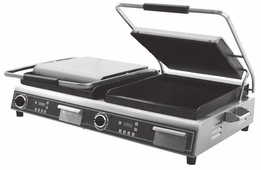 Configuration Grilling Surface Area Electrical Requirements Plug Type Ship Weight GPG14D Grooved Plates 14" x 14" 120V 5-15P 91 lbs. $1,438 GSG14D Smooth Plates 14"x 14" 120V 5-15P 90 lbs.